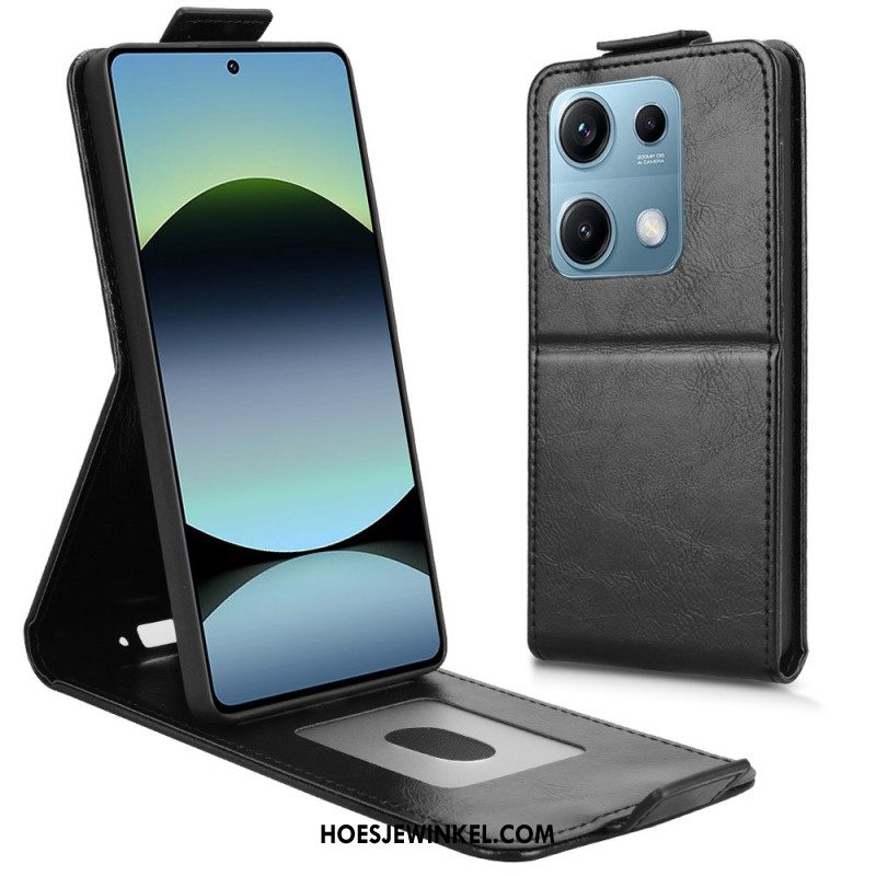 Leren Hoesje Xiaomi Redmi Note 14s Ontwerp Met Verticale Klep Bescherming Hoesje