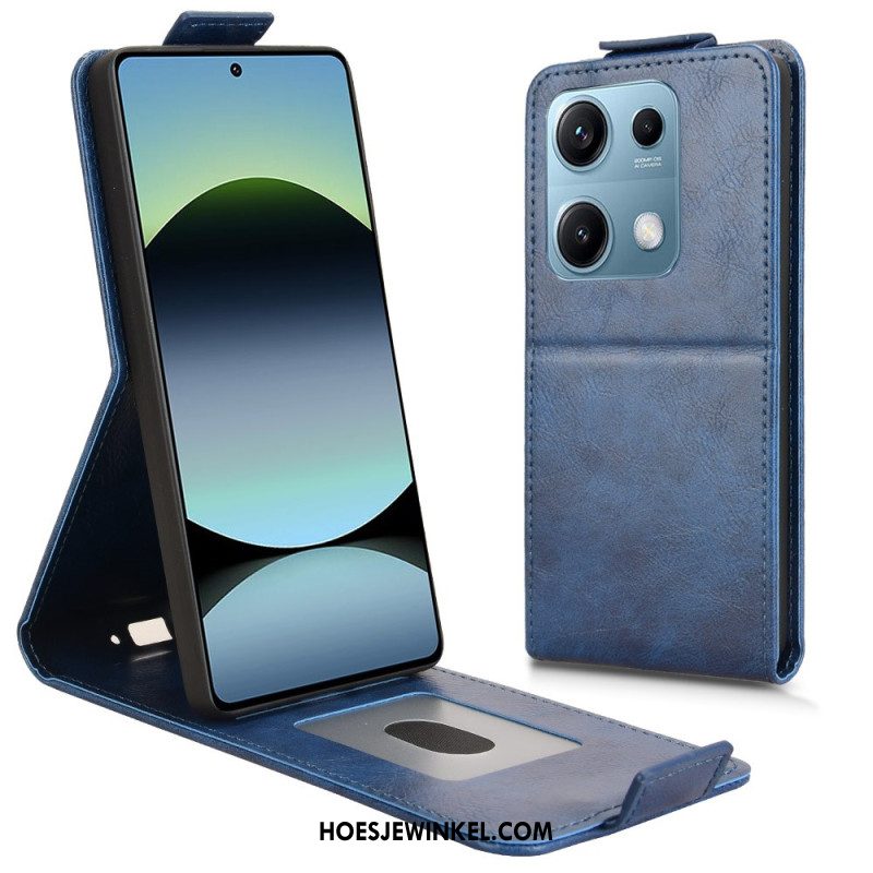 Leren Hoesje Xiaomi Redmi Note 14s Ontwerp Met Verticale Klep Bescherming Hoesje