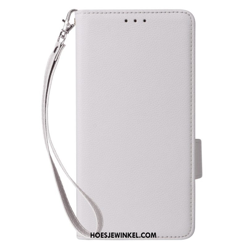 Leren Hoesje Xiaomi Redmi Note 14s Ultraslank Met Riem Bescherming Hoesje