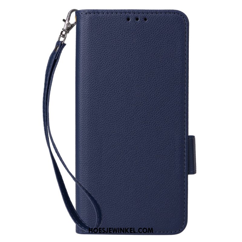 Leren Hoesje Xiaomi Redmi Note 14s Ultraslank Met Riem Bescherming Hoesje