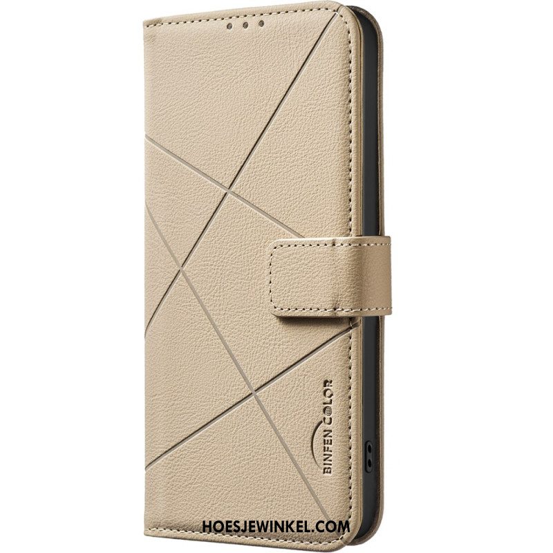 Leren Hoesje Xiaomi Redmi Note 15 5g Binfen Color Lijnen