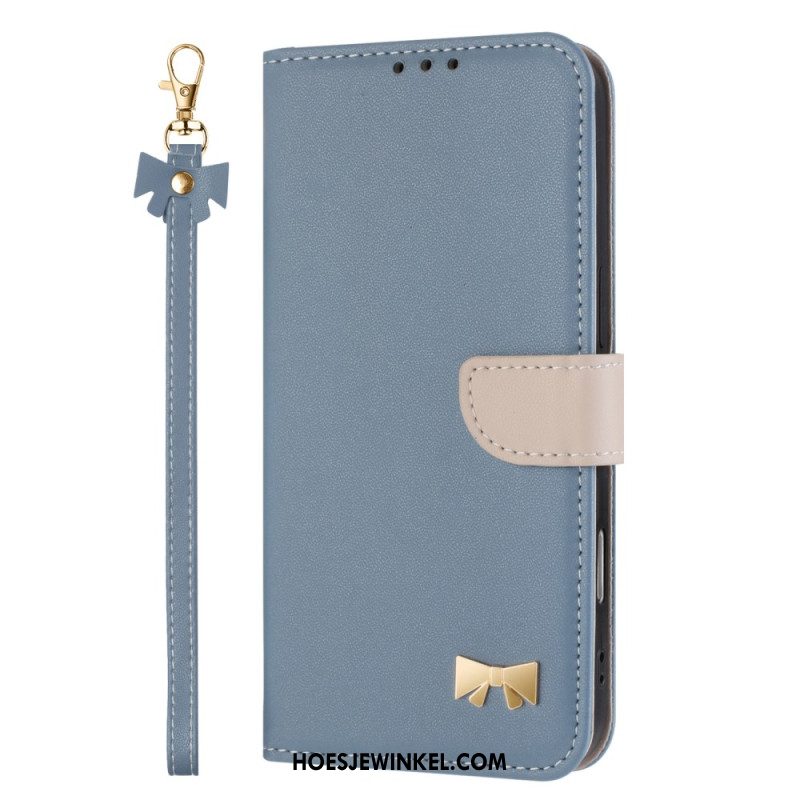 Leren Hoesje Xiaomi Redmi Note 15 Pro 5g Decoratieve Knoop