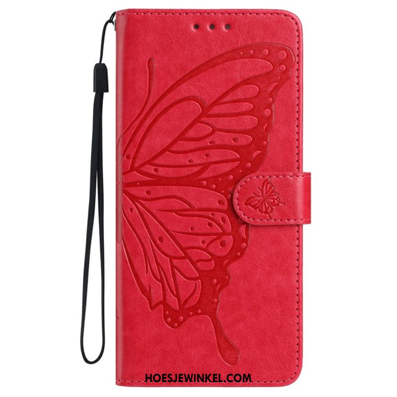 Leren Hoesje Xiaomi Redmi Note 15 Pro 5g Grafische Vlinder Bescherming Hoesje