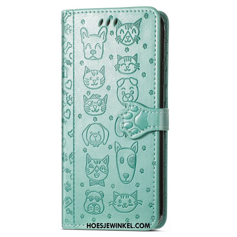 Leren Hoesje Xiaomi Redmi Note 15 Pro Plus 5g Geanimeerde Dieren