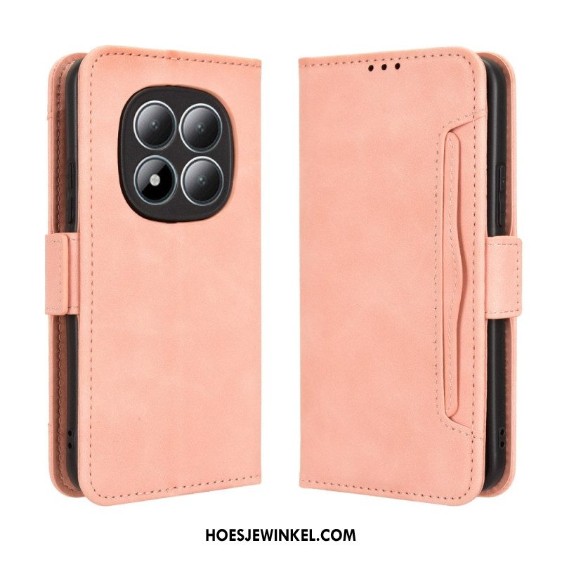 Leren Hoesje Xiaomi Redmi Note 15 Pro Plus 5g Meerdere Kaartsleuven Bescherming Hoesje