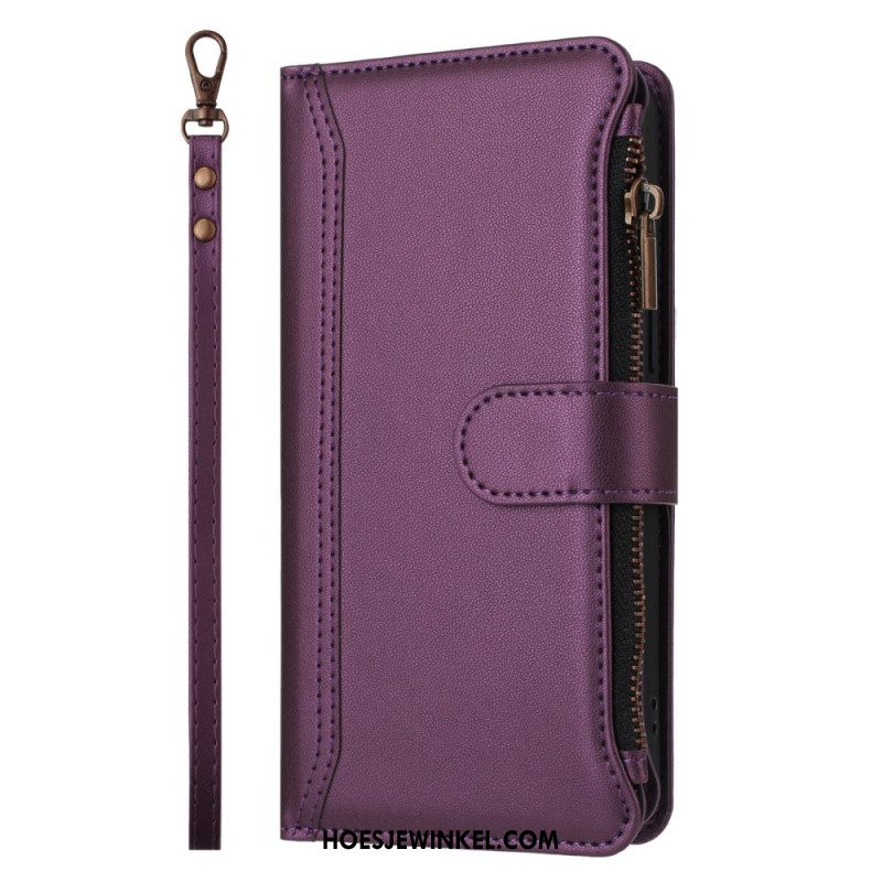 Leren Hoesje Xiaomi Redmi Note 15 Pro Plus 5g Portemonnee Met 9 Kaartsleuven Bescherming Hoesje