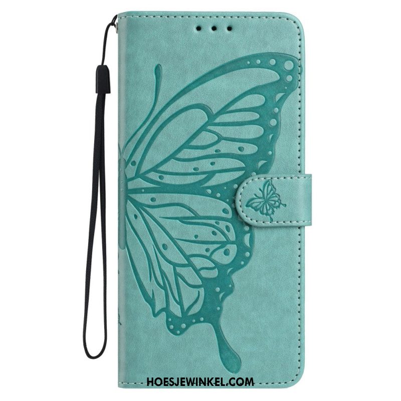 Leren Hoesje Xiaomi Redmi Note 15 Pro Plus 5g Stijlvolle Vlinder Bescherming Hoesje