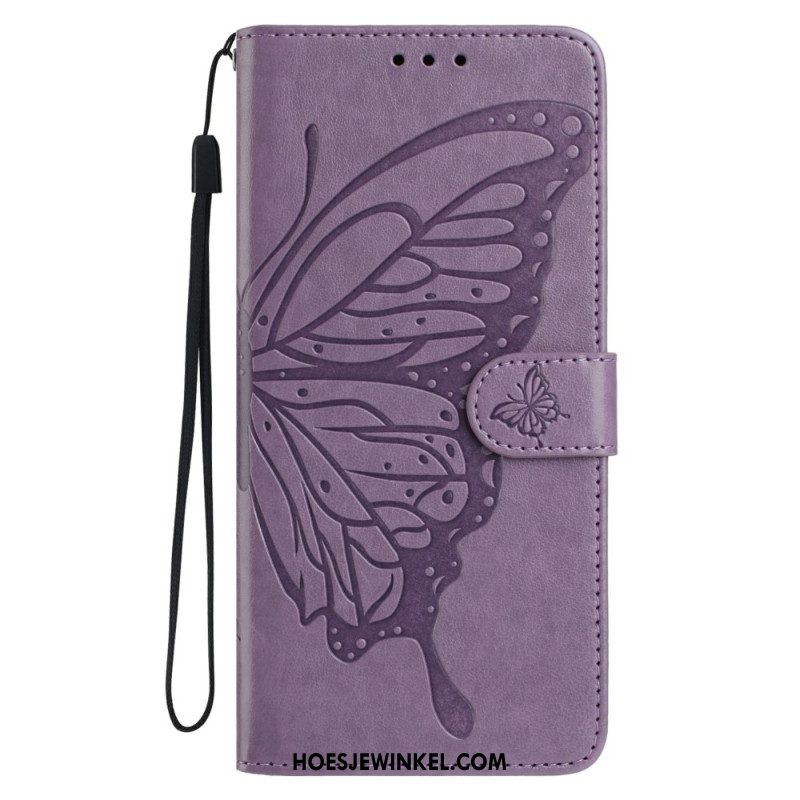 Leren Hoesje Xiaomi Redmi Note 15 Pro Plus 5g Stijlvolle Vlinder Bescherming Hoesje