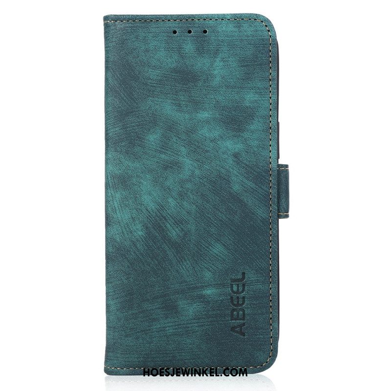 Leren Hoesje iPhone 16 Pro Retro Abeel Bescherming Hoesje