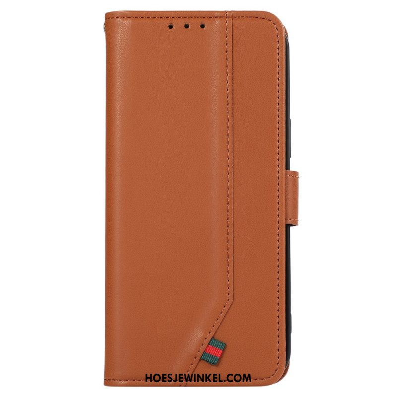 Leren Hoesje iPhone 16 Rfid-kaarthouder En Portemonnee