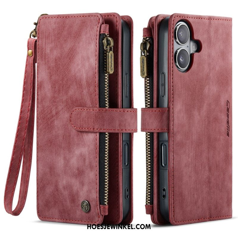 Leren Hoesje iPhone 17 Portemonnee Met 10 Kaartsleuven Bescherming Hoesje