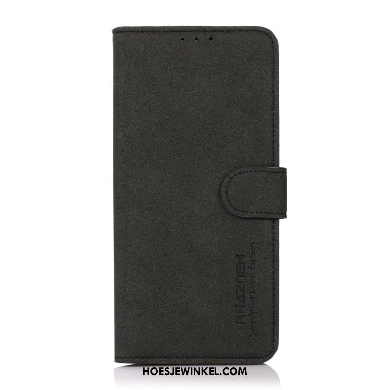 Leren Hoesje iPhone 17 Pro Max Gestructureerd Khazneh Bescherming Hoesje