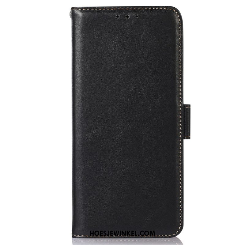 Leren Hoesje iPhone 17 Pro Max Premium Leren Rfid-portemonnee