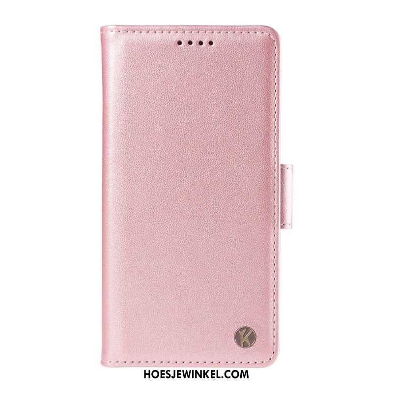 Leren Hoesje iPhone 17 Pro Yikatu Bescherming Hoesje