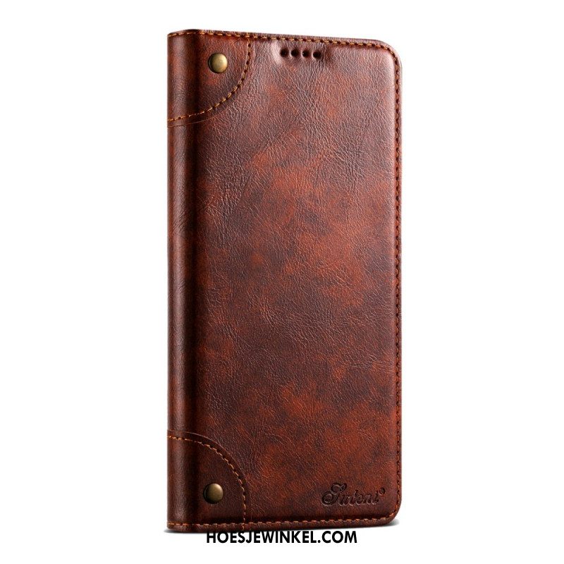 Leren Hoesje iPhone Air Vintage Suteni