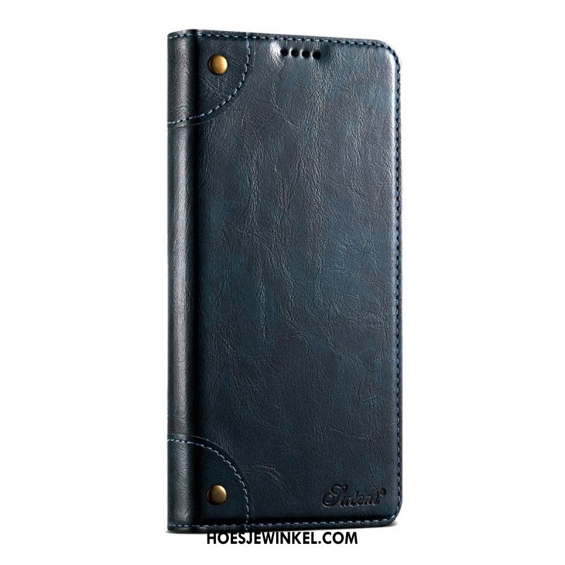 Leren Hoesje iPhone Air Vintage Suteni