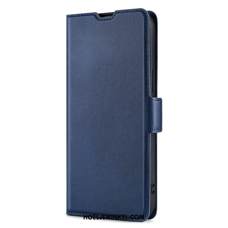 Leren Hoesje voor Huawei P60 Pro Ledereffect