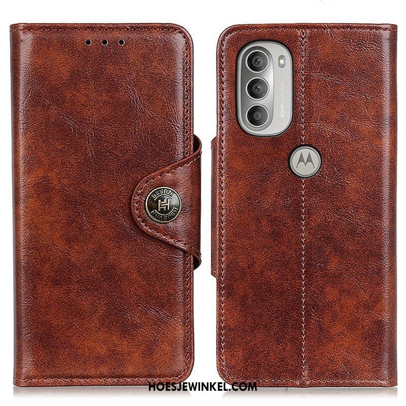 Leren Hoesje voor Moto G51 5G Khazneh