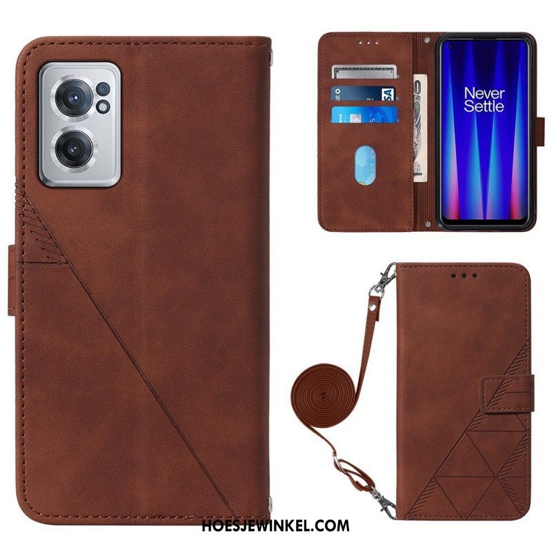 Leren Hoesje voor OnePlus Nord CE 2 5G Handtas Yb Imecrinting