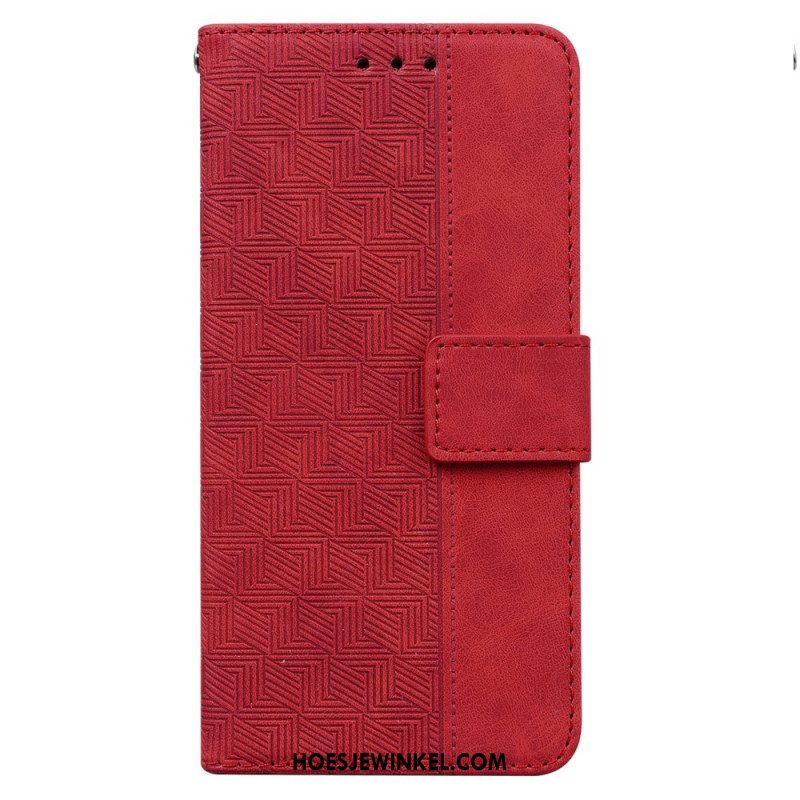 Leren Hoesje voor OnePlus Nord CE 2 5G Kunstleer Stiksels