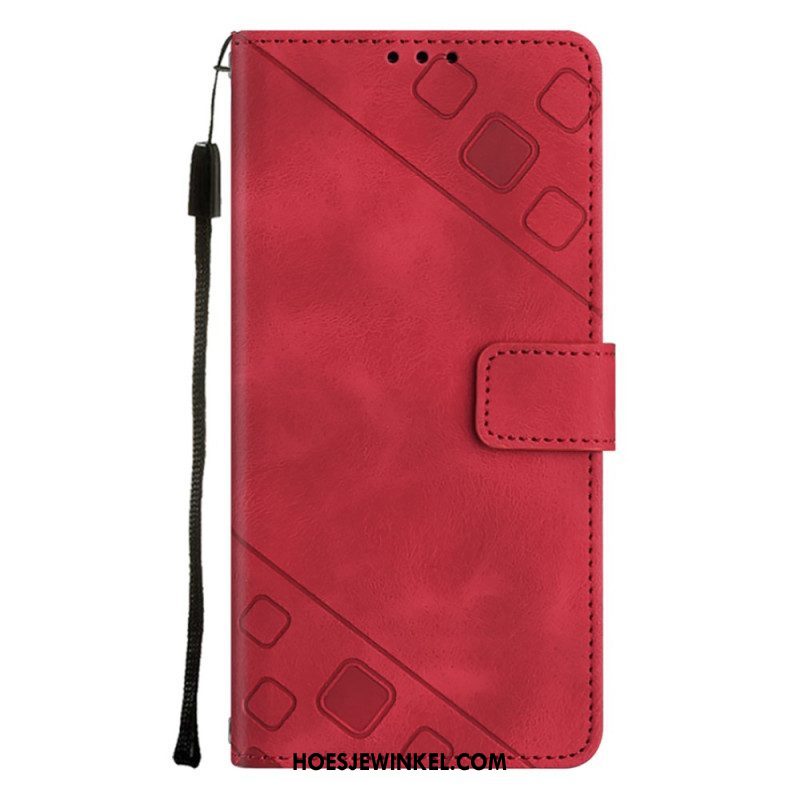 Leren Hoesje voor OnePlus Nord CE 3 Lite 5G Met Ketting Jaren 70-stijl Met Bandjes