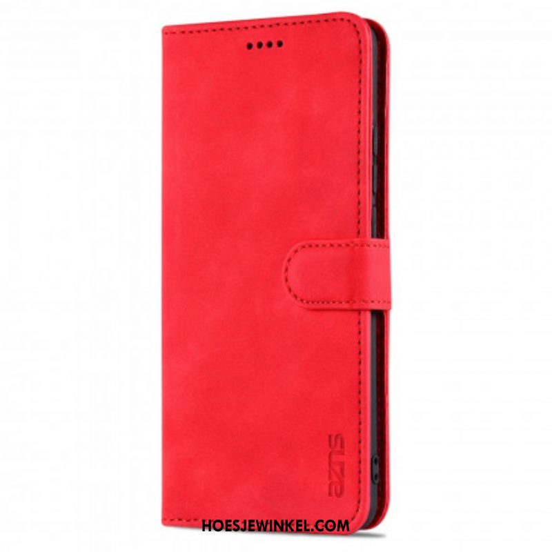 Leren Hoesje voor Oppo A15 Azns Ledereffect