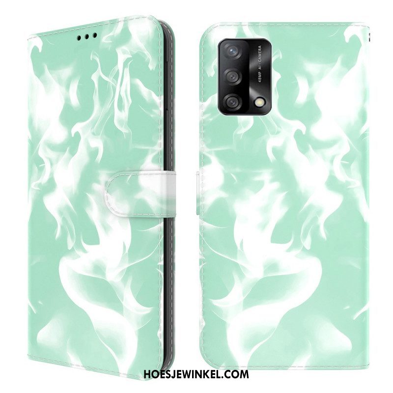 Leren Hoesje voor Oppo A74 4G Abstract Patroon