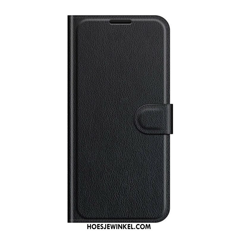 Leren Hoesje voor Oppo Find X3 Neo Klassiek