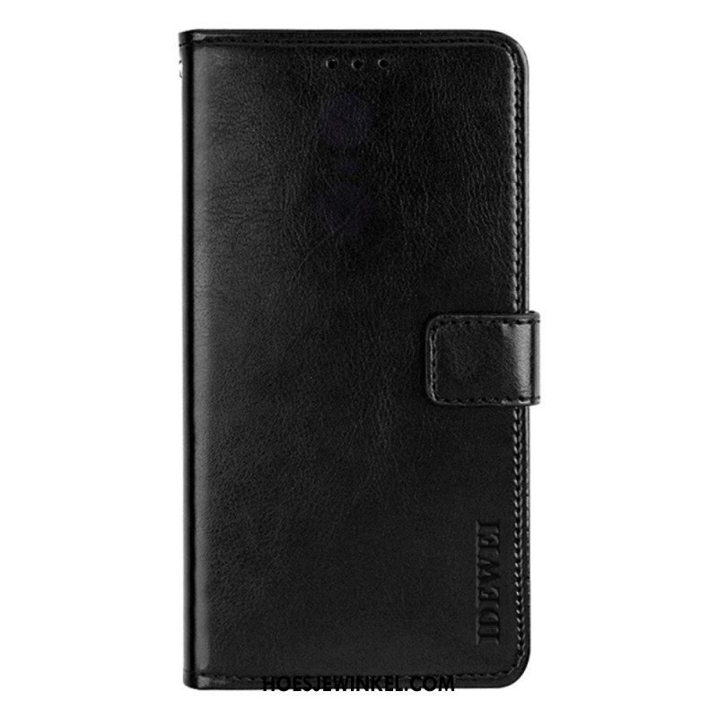 Leren Hoesje voor Oppo Find X5 Lite Idewei Vintage Kunstleer