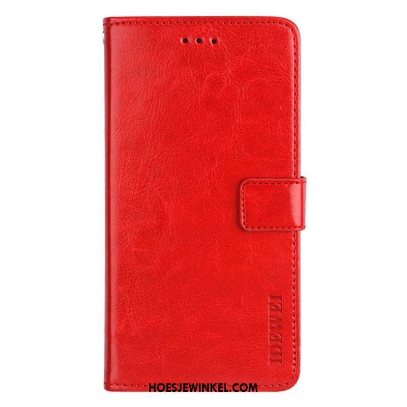 Leren Hoesje voor Oppo Find X5 Lite Idewei Vintage Kunstleer