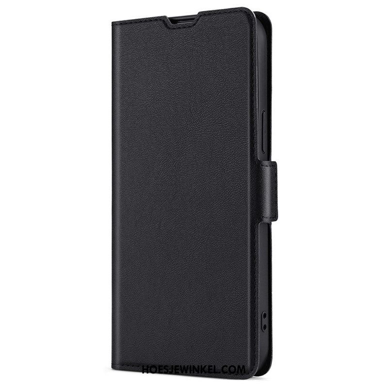 Leren Hoesje voor Oppo Reno 7 Finesse Dubbele Sluiting