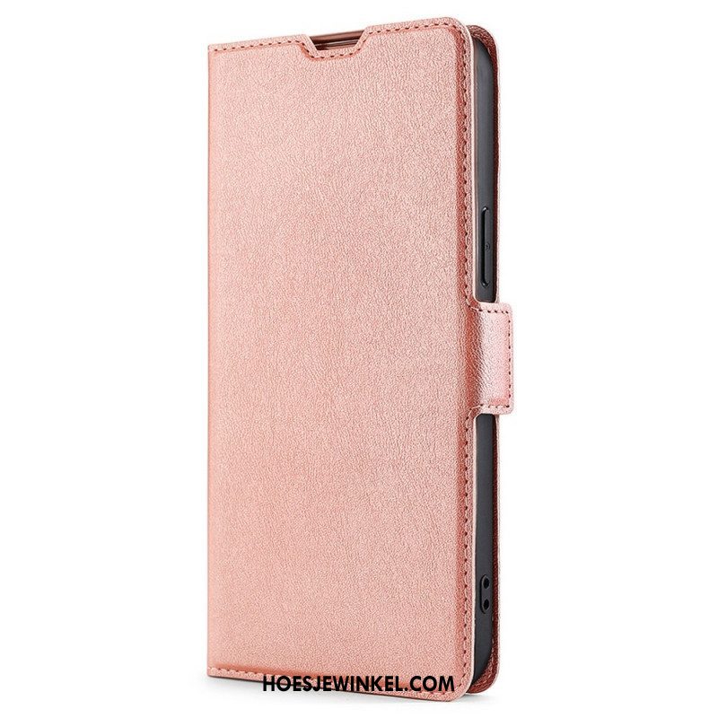 Leren Hoesje voor Oppo Reno 7 Finesse Dubbele Sluiting