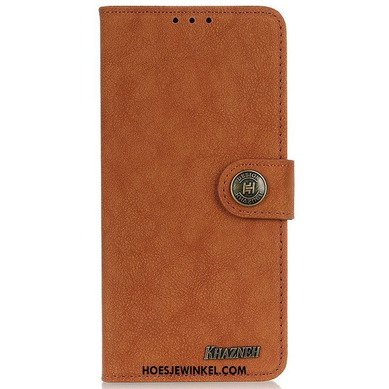 Leren Hoesje voor Oppo Reno 7 Khazneh Retro Split Kunstleer