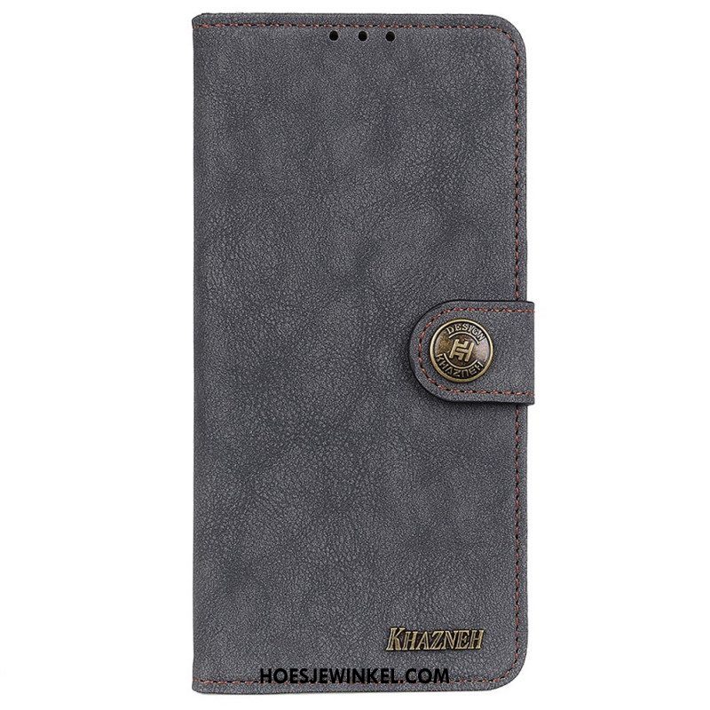 Leren Hoesje voor Oppo Reno 7 Khazneh Retro Split Kunstleer