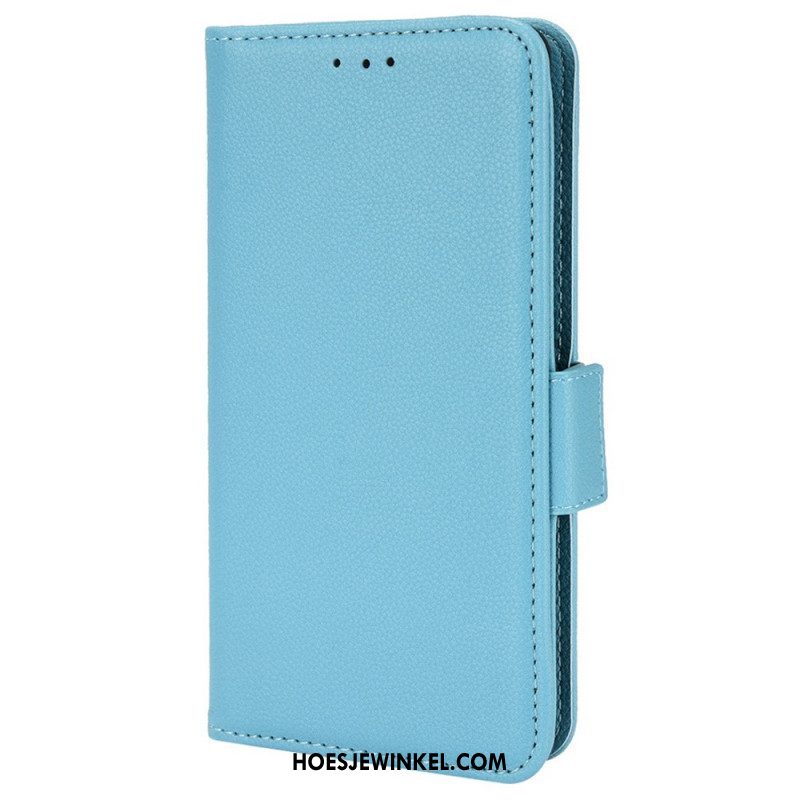 Leren Hoesje voor Samsung Galaxy A51 5G Folio-hoesje Flap Dubbele Nieuwe Kleuren