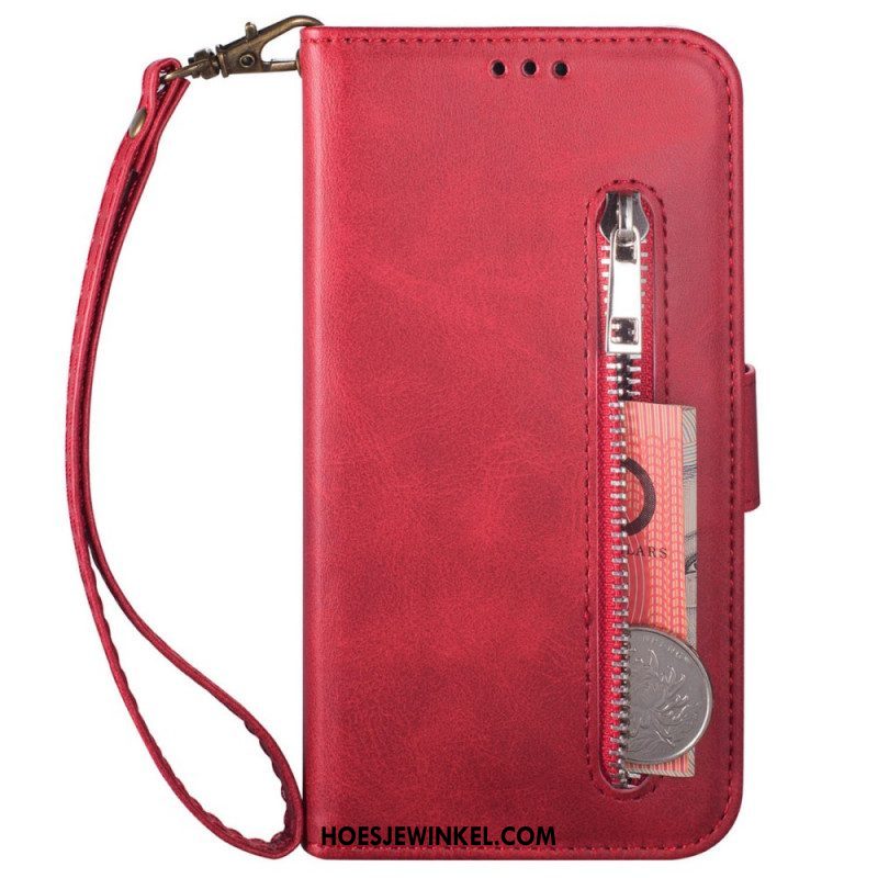 Leren Hoesje voor Samsung Galaxy A53 5G Portemonnee Met Lanyard