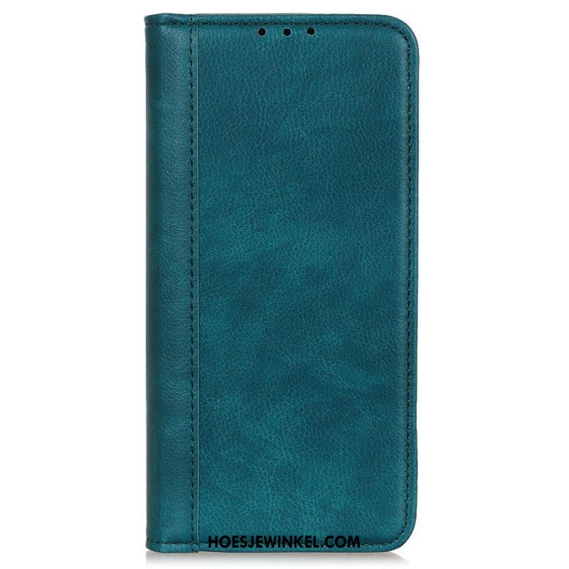 Leren Hoesje voor Samsung Galaxy M13 Litchi Splitleer