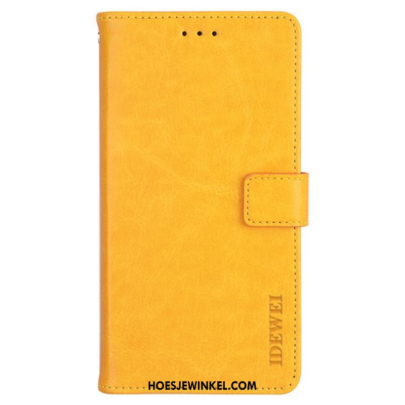 Leren Hoesje voor Samsung Galaxy M32 Imitatieleer Idewei