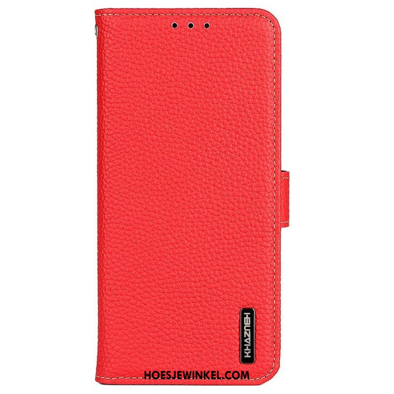 Leren Hoesje voor Samsung Galaxy M33 5G Khazneh Lychee Leer