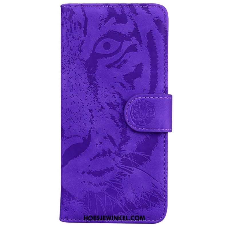 Leren Hoesje voor Samsung Galaxy M33 5G Tijger Print