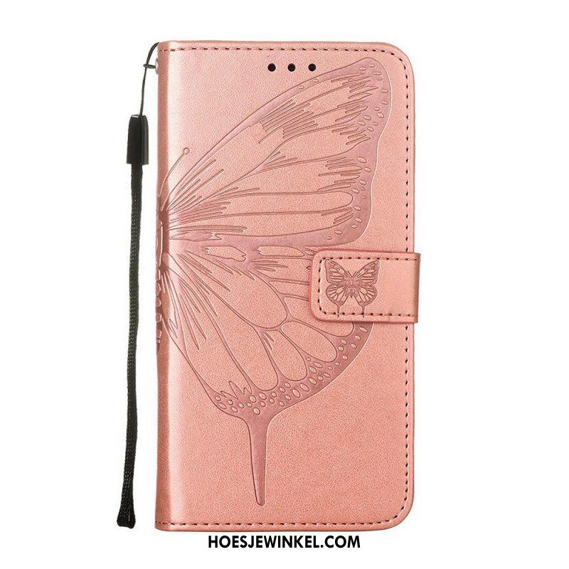Leren Hoesje voor Samsung Galaxy M53 5G Halve Vlinder