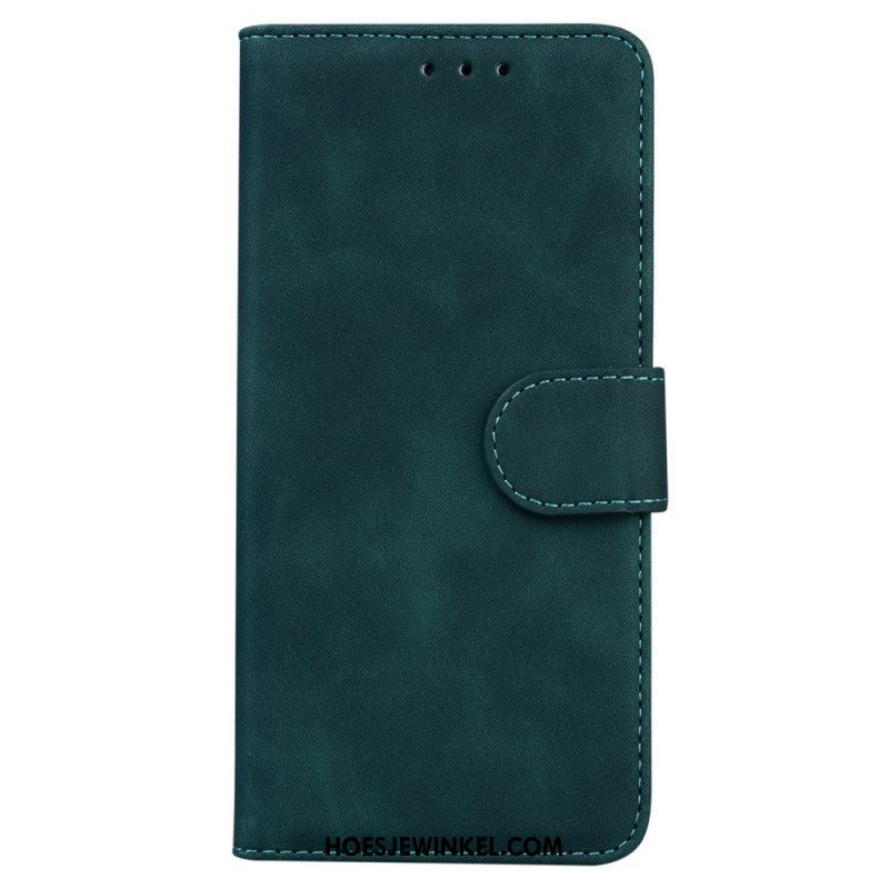 Leren Hoesje voor Samsung Galaxy M53 5G Kunstleer Effen
