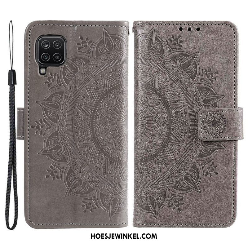 Leren Hoesje voor Samsung Galaxy M53 5G Zon Mandala