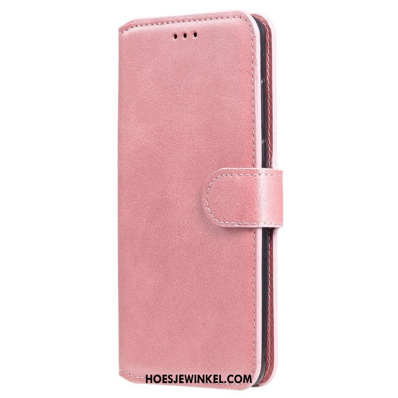 Leren Hoesje voor Samsung Galaxy S22 5G Klassiek