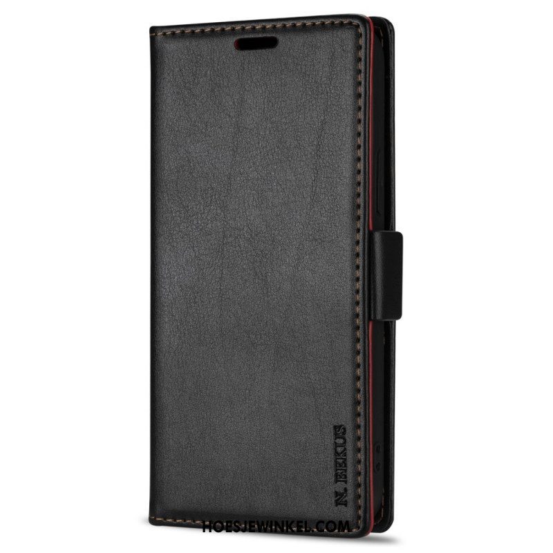 Leren Hoesje voor Samsung Galaxy S22 5G Ln.bekus Ledereffect