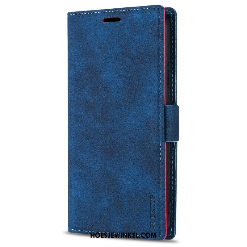 Leren Hoesje voor Samsung Galaxy S22 5G Ln.bekus Ledereffect