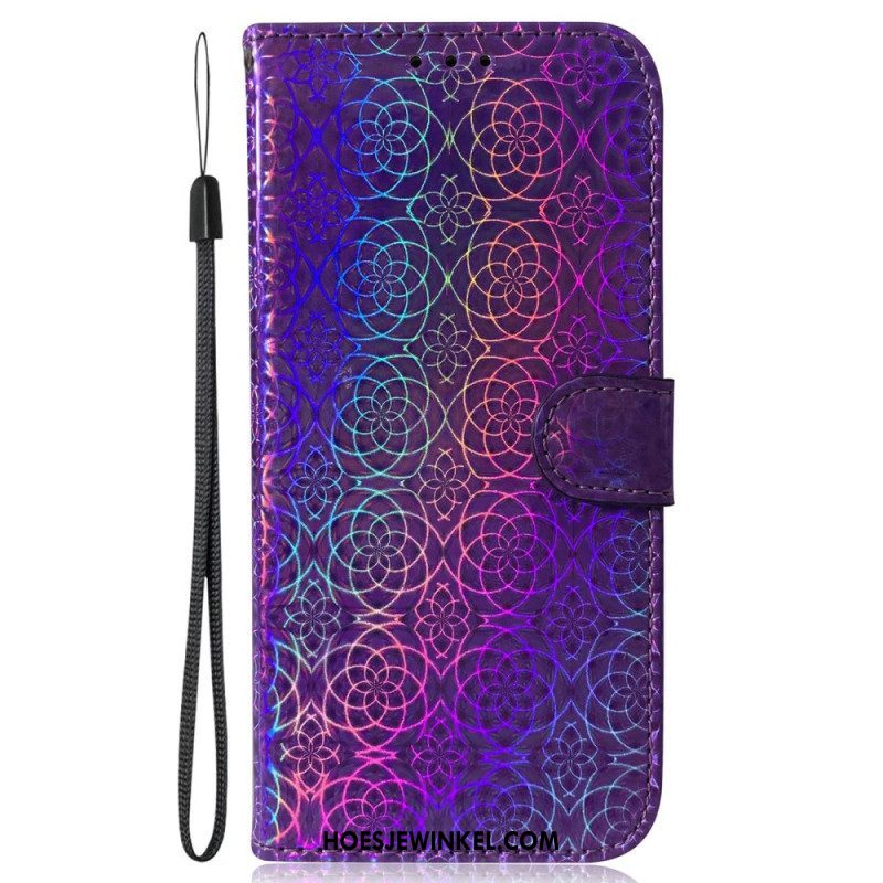 Leren Hoesje voor Samsung Galaxy S23 Plus 5G Disco-stijl