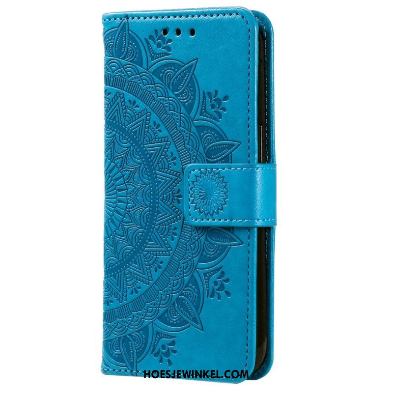 Leren Hoesje voor Samsung Galaxy S23 Plus 5G Zon Mandala