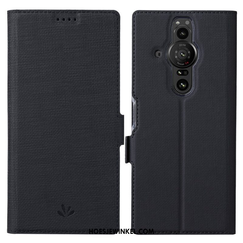 Leren Hoesje voor Sony Xperia Pro-I Getextureerde Vili Dmx