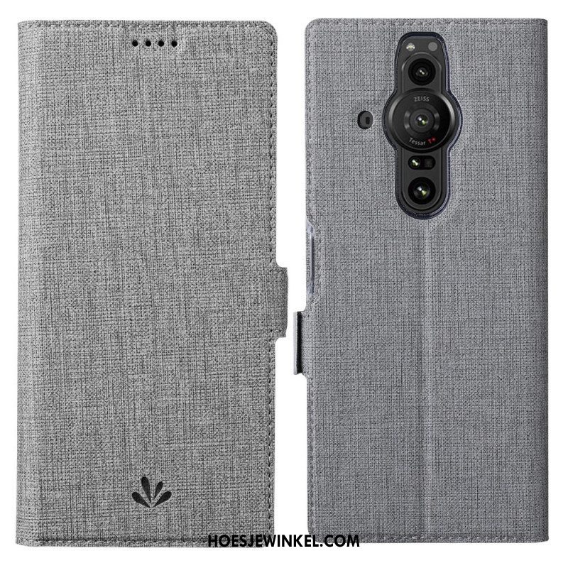 Leren Hoesje voor Sony Xperia Pro-I Getextureerde Vili Dmx